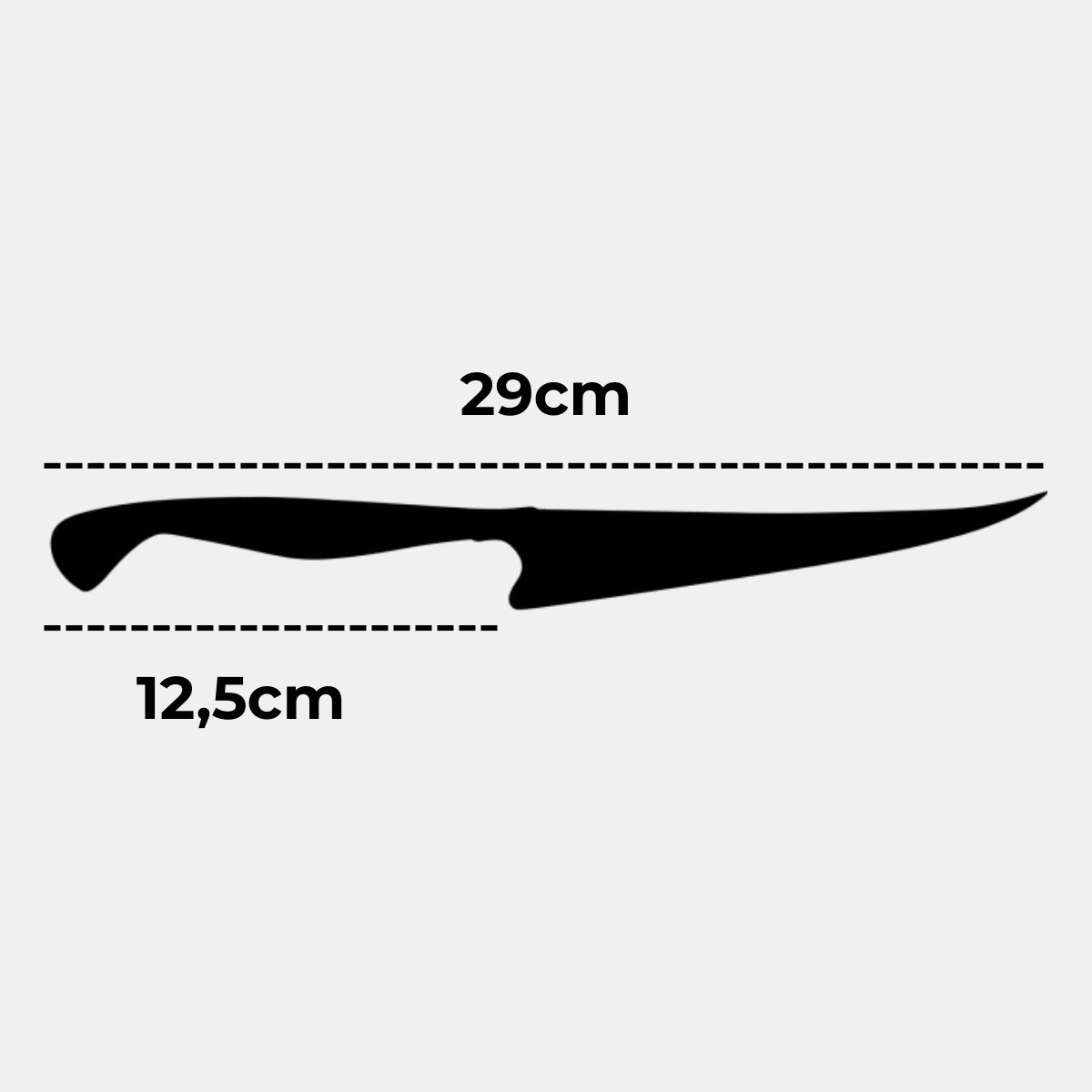 Faca Fileteira 7" Aço Inox 420C – Cabo em Madeira Tucumã