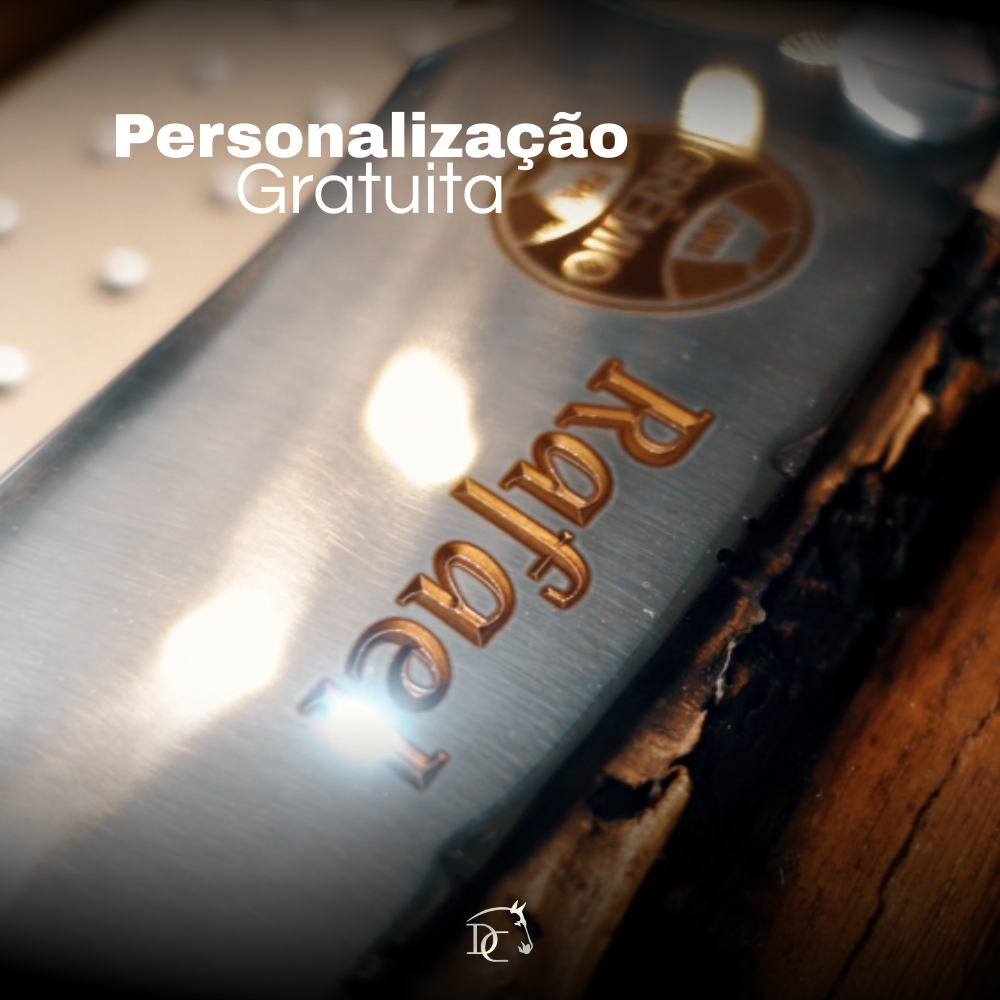 Picanheira Milionario Jose rico 8 Polegadas - Cabo Personalizado - Edição Especial Sertanejo Raiz | Doma Crioula Cutelaria Artesanal