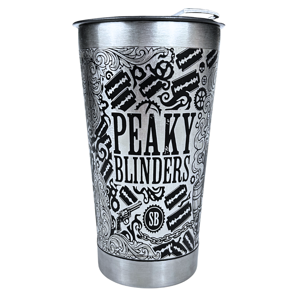 Kit Presente Peaky Blinders - Faca 8" Artesanal + Copo Térmico 475ml | Doma Crioula Cutelaria Artesanal