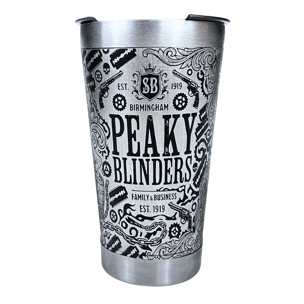 Kit Presente Peaky Blinders - Faca 8" Artesanal + Copo Térmico 475ml | Doma Crioula Cutelaria Artesanal