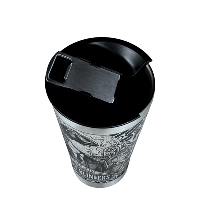 Kit Presente Peaky Blinders - Faca 8" Artesanal + Copo Térmico 475ml | Doma Crioula Cutelaria Artesanal