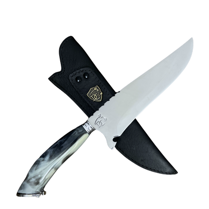 Faca de Patinha 8" Aço Inox 3mm - Cabo Resina e Ferradura