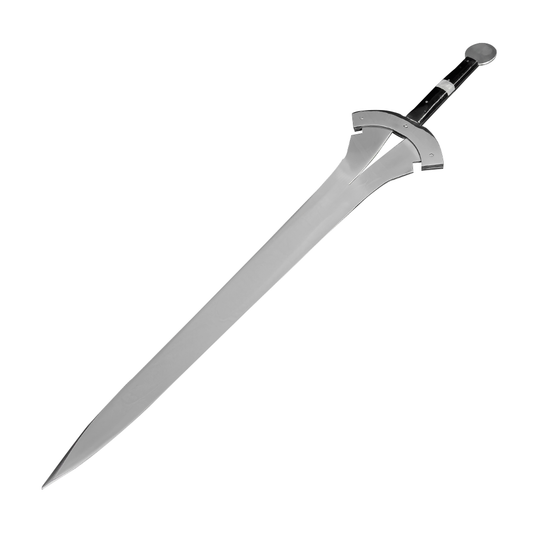 Espada Medieval - Cabo Preto e Branco - 23 Polegadas