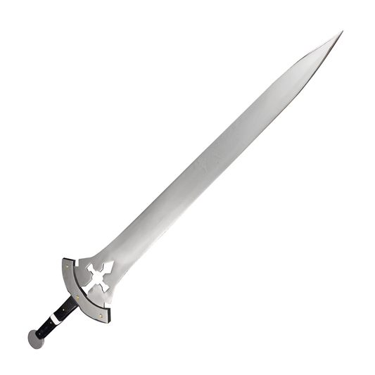 Espada Medieval - Cabo Preto e Branco Resinado