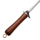 Chaira Artesanal - Cabo Madeira, Aço Inox 10 Polegadas