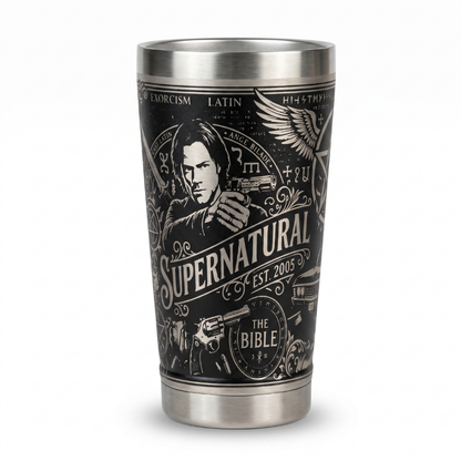 Copo Térmico Supernatural - Gravação a Laser 360° - 475ML | Doma Crioula Cutelaria Artesanal