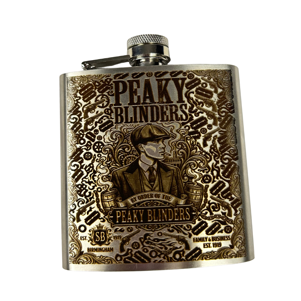 Cantil de Bolso Peaky Blinders - By Order of the Peaky Blinders (170ml) | Doma Crioula Cutelaria Artesanal