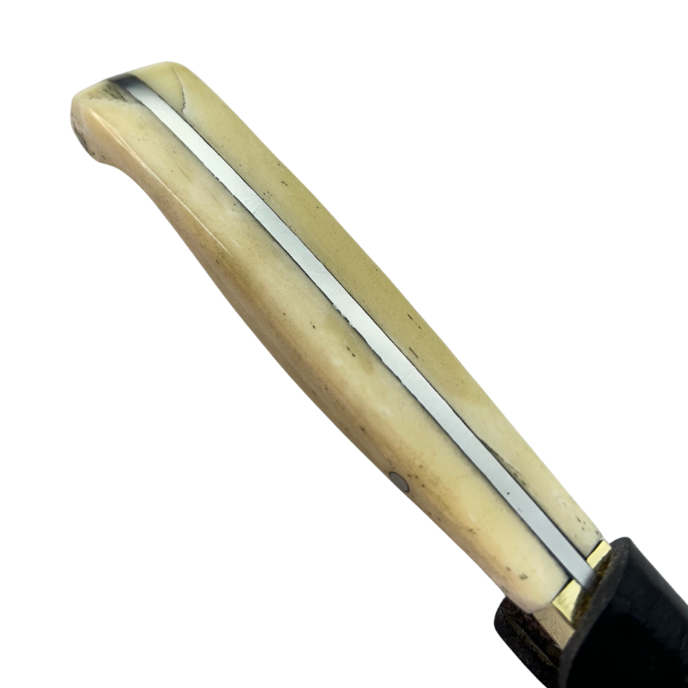 Faca Fileteira Aço Inox 420C 7 Polegadas - Cabo Full Tang Osso Bovino | Doma Crioula Cutelaria Artesanal