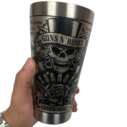 Copo Térmico Guns N' Roses - Gravação a Laser 360° | Doma Crioula Cutelaria Artesanal