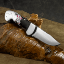 Canivete Artesanal Corinthians - Cabo resinado com brasão do time - Forja Bruta