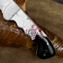 Canivete Artesanal Corinthians - Cabo resinado com brasão do time - Forja Bruta