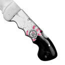 Canivete Artesanal Corinthians - Cabo resinado com brasão do time - Forja Bruta