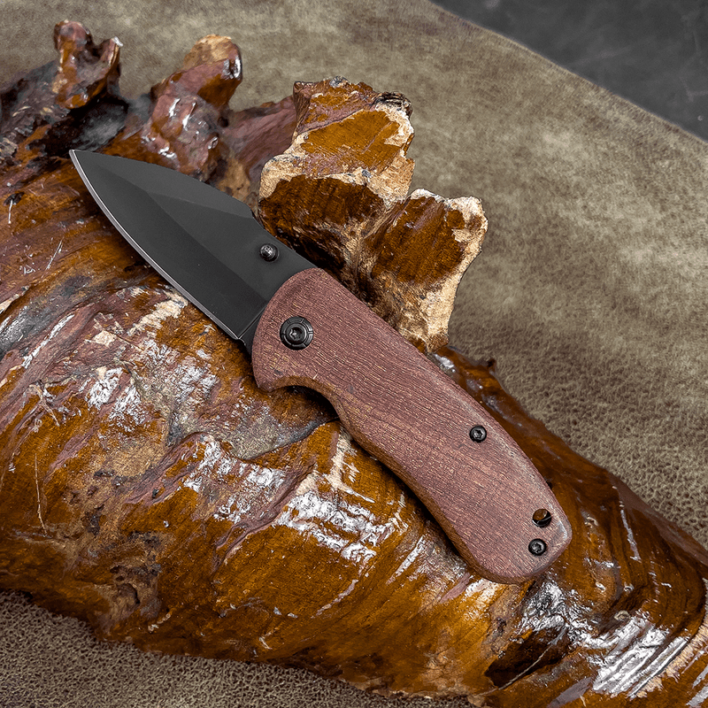 Canivete Curto - Cabo Madeira - 6 Polegadas - Forja Bruta