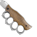 Canivete Soco Inglês - Cabo Madeira Natural - Forja Bruta