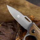 Canivete Soco Inglês - Cabo Madeira Natural - Forja Bruta