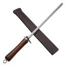 Chaira Artesanal - Cabo Madeira, Aço Inox 10 Polegadas - Forja Bruta