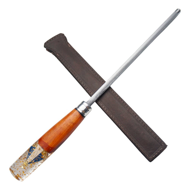 Chaira, Cabo com Nossa Senhora, Aço Inox - Forja Bruta