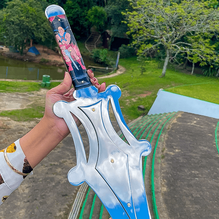 Espada He - Man - Lâmina inox - Forja Bruta - 37 Polegadas - Forja Bruta