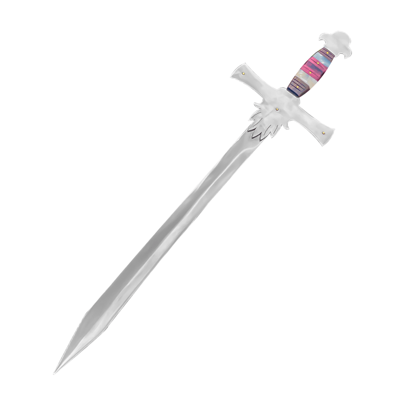 Espada Medieval - Guarda Entalhada - 25 Polegadas - Forja Bruta