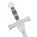 Espada Medieval - Guarda Entalhada - 25 Polegadas - Forja Bruta