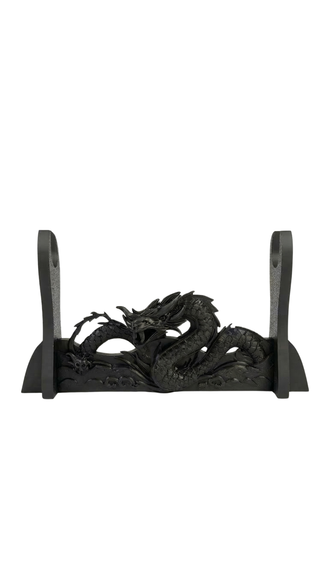 Expositor de Katana com Dragão 3D – Suporte Decorativo para Espadas Samurai