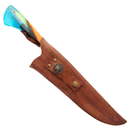 Faca Artesanal 10", Modelo Quem Pesca Vive Mais, Aço Inox - Forja Bruta