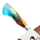 Faca Artesanal 10", Modelo Quem Pesca Vive Mais, Aço Inox - Forja Bruta