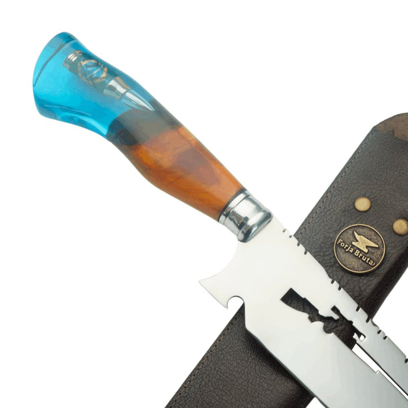 Faca Artesanal 10 Modelo Sniper (Aço Inox) - Forja Bruta