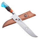 Faca Artesanal 10", Modelo Tiro ao Alvo, Aço Inox - Forja Bruta