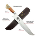 Faca artesanal 10 polegadas, Nossa Senhora Aparecida, Aço Inox - Forja Bruta