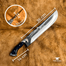 Faca Artesanal Forjada Lâmina Full Tang de 36 cm - Forja Bruta - Forja Bruta