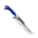 Faca Forjada Modelo Águia - Cabo Azul Premium - Forja Bruta