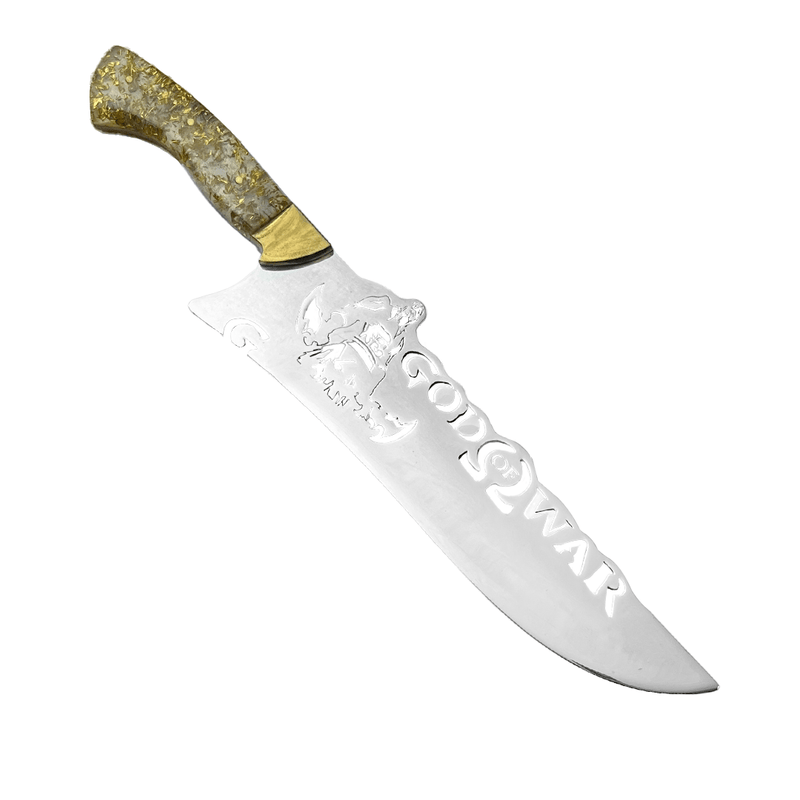 Faca God Of War (Inspirada) - Cabo Dourado - Forja Bruta