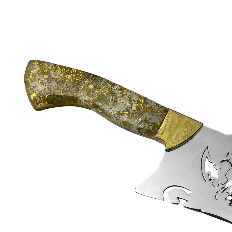 Faca God Of War (Inspirada) - Cabo Dourado - Forja Bruta