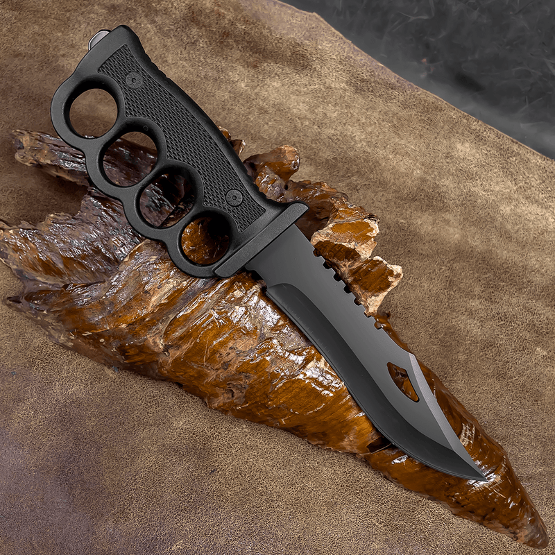 Faca Tática Soco Inglês - Design Tático Profissional - Forja Bruta