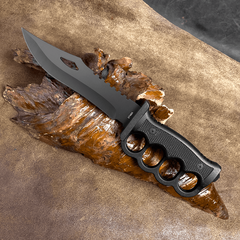 Faca Tática Soco Inglês - Design Tático Profissional - Forja Bruta