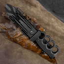 Faca Tática Soco Inglês - Design Tático Profissional - Forja Bruta