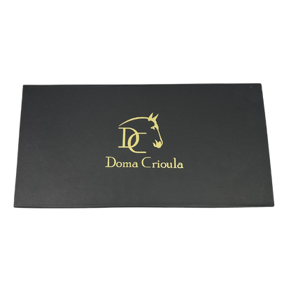Kit Churrasco Faca, Garfo e Chaira 8" Black Sabbath - Cabo Resina Personalizado | Doma Crioula Cutelaria Artesanal
