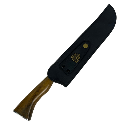 Faca de Churrasco Slim Lisa 10" - Cabo de Madeira - Personalização Laser Grátis | Doma Crioula Cutelaria Artesanal