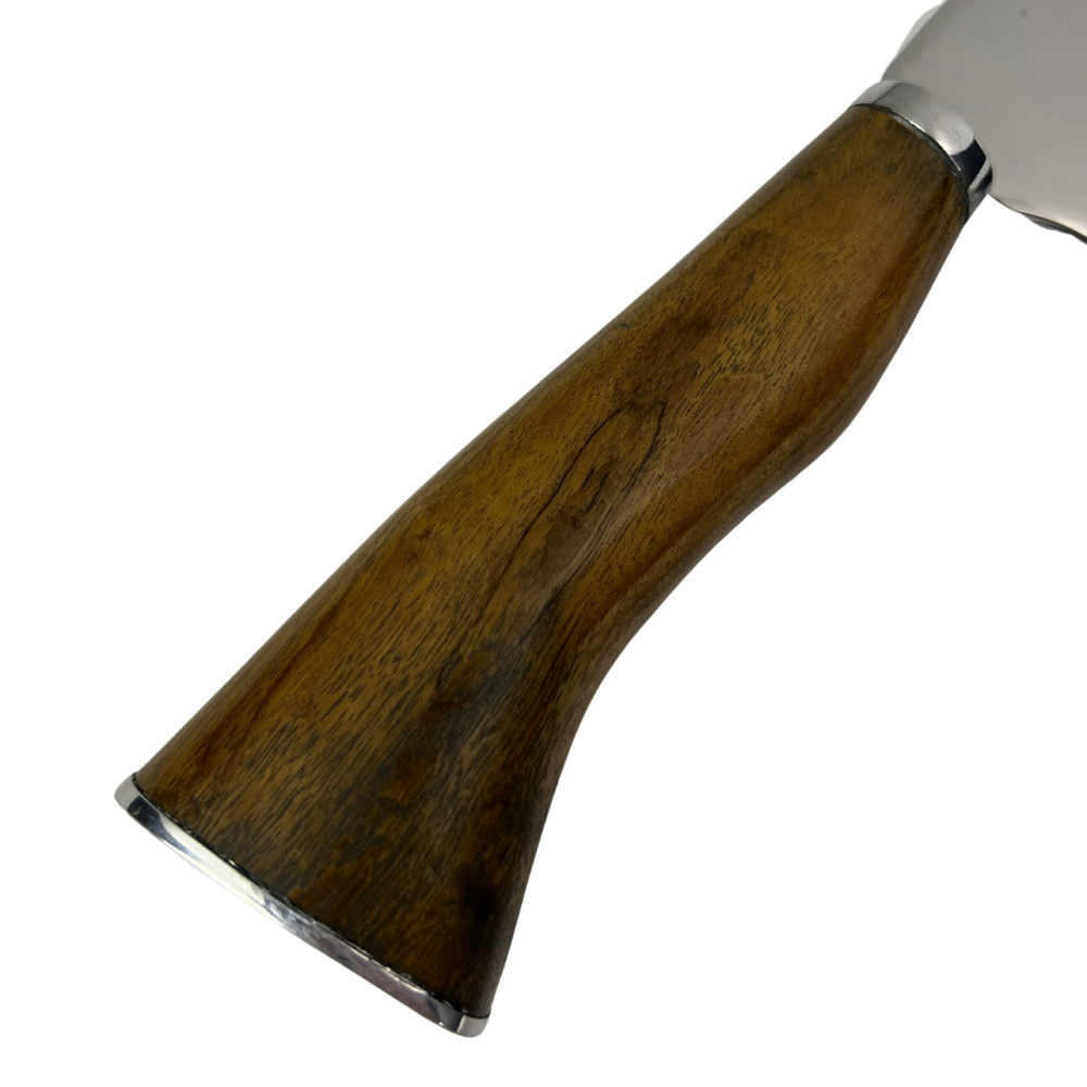 Faca de Churrasco Slim Lisa 10" - Cabo de Madeira - Personalização Laser Grátis | Doma Crioula Cutelaria Artesanal