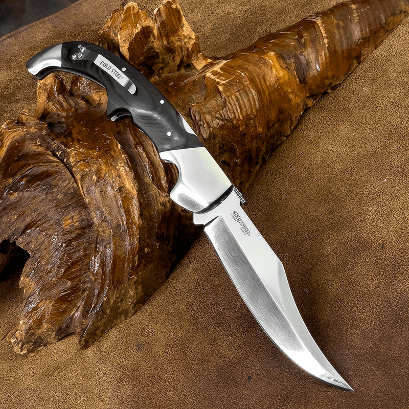 Facão Canivete - Cabo Preto Madeirado - 12 Polegadas - Forja Bruta