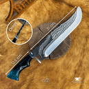 Forjada Cabeça de Águia - Lâmina Parcial com 2 furos e Gravura - 46 Polegadas - Forja Bruta