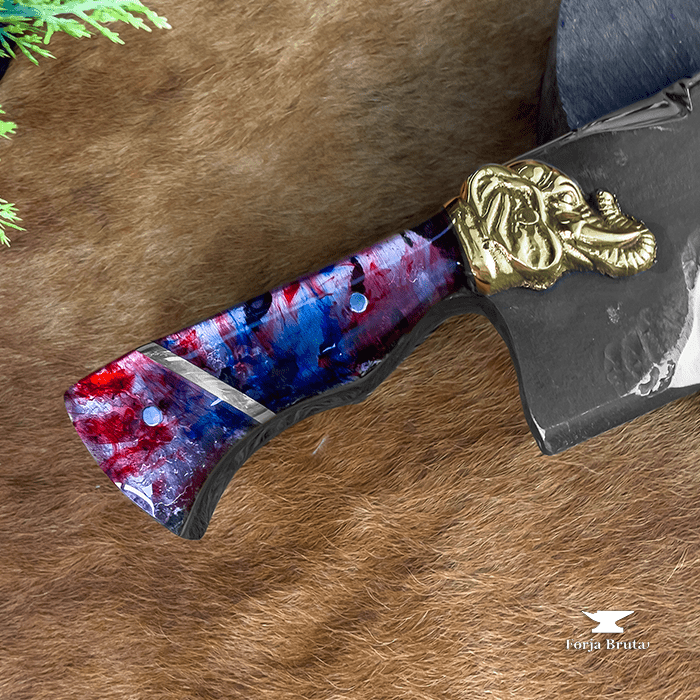 Forjada Exclusiva - Cabeça de Elefante - 16 Polegadas - Forja Bruta