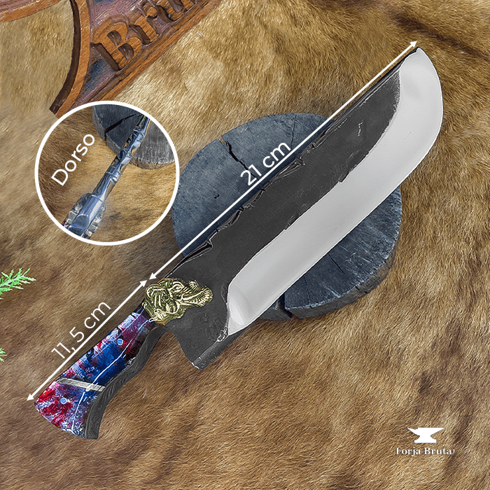 Forjada Exclusiva - Cabeça de Elefante - 16 Polegadas - Forja Bruta