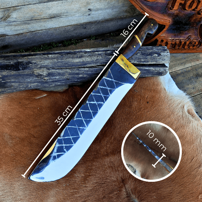 Forjada Exclusiva, Gravuras Cruzadas - Forja Bruta - 16 Polegadas - Forja Bruta