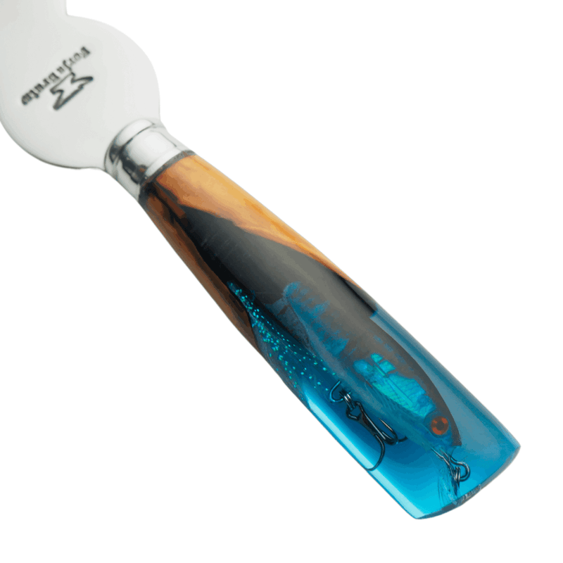 Garfo Artesanal 10", Modelo Pescaria, Aço Inox - Forja Bruta