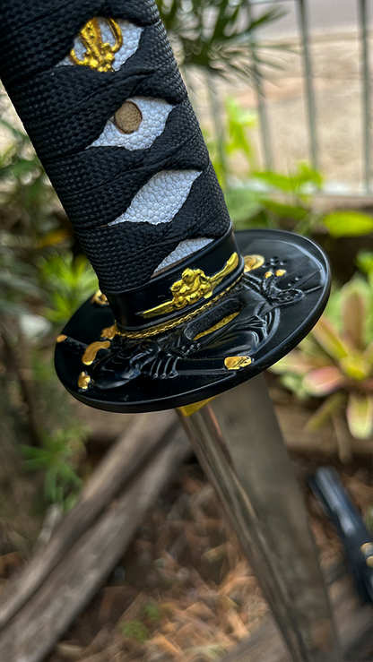 Katana Samurai Decorativa - Cabo Tsuka Tradicional - 27 Polegadas