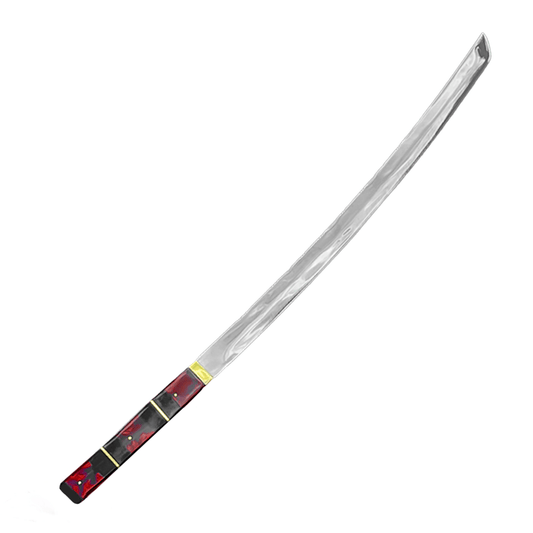 Katana Oriental 25 Polegadas - Espada Samurai Tradicional com Cabo em Resina Premium - Forja Bruta