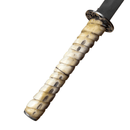 Katana Oriental - 36 Polegadas - Cabo em Osso Bovino - Forja Bruta