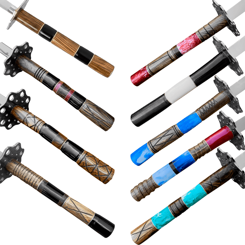 Katana Samurai Artesanal 24 Polegadas - Variações de cabo - Forja Bruta